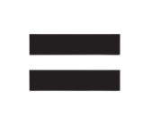 an equal sign